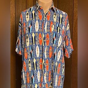 Sun Casuals Short Sleeve Shirt Size Large